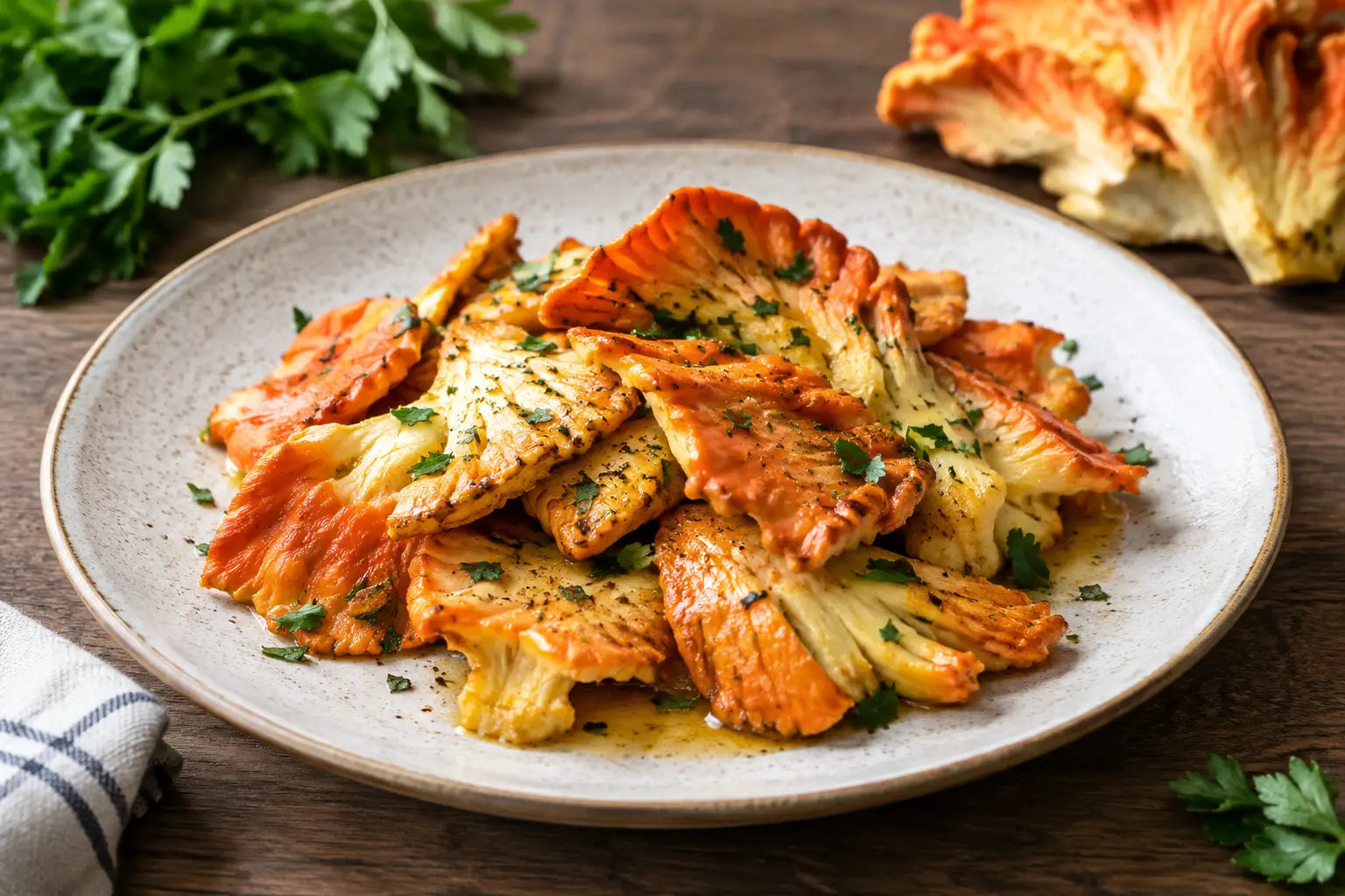 Chicken of Woods Recipe With Butter and Herbs
